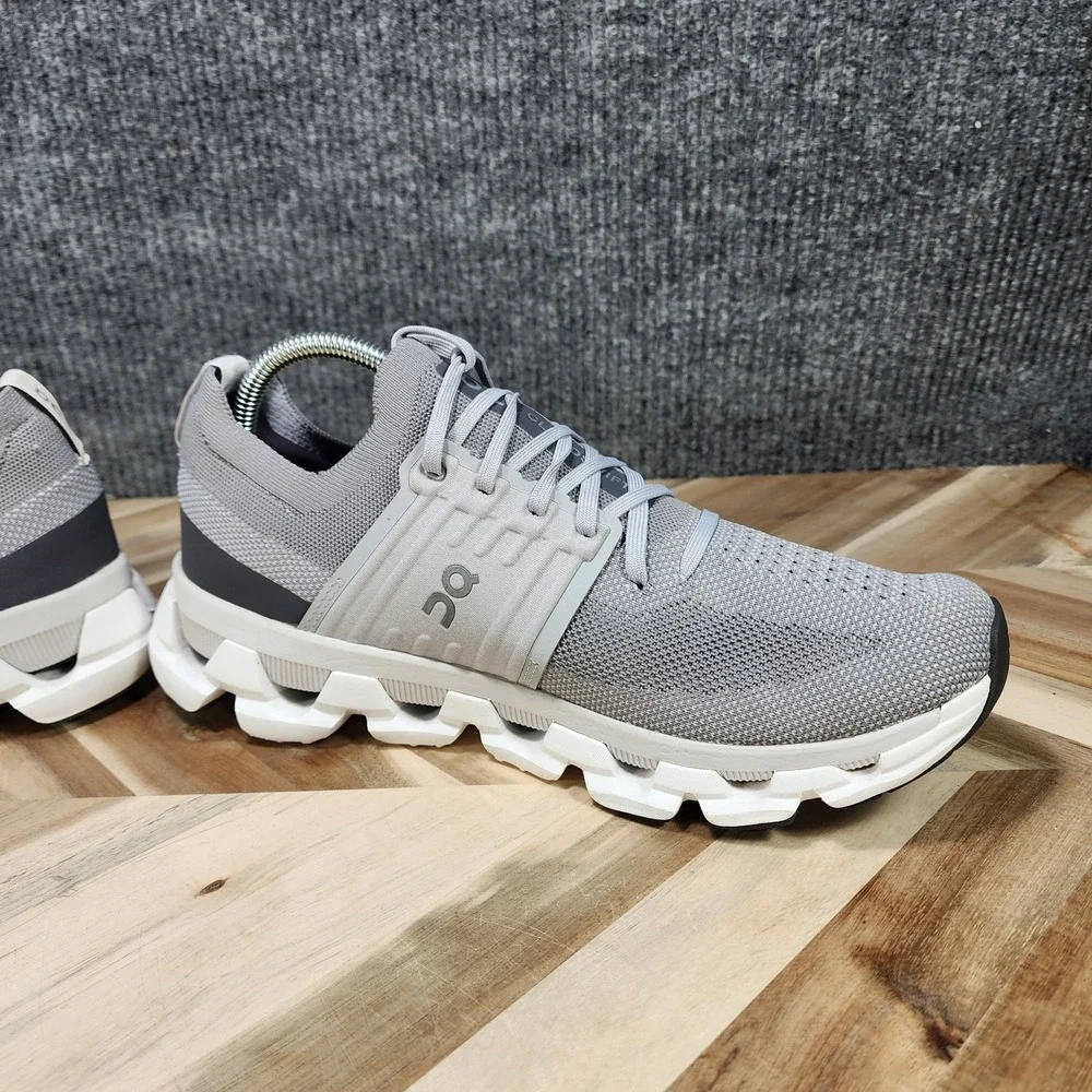 On Cloudswift 3 Men's Road Running Shoes Size 10 Alloy Glacier Gray Lace Up